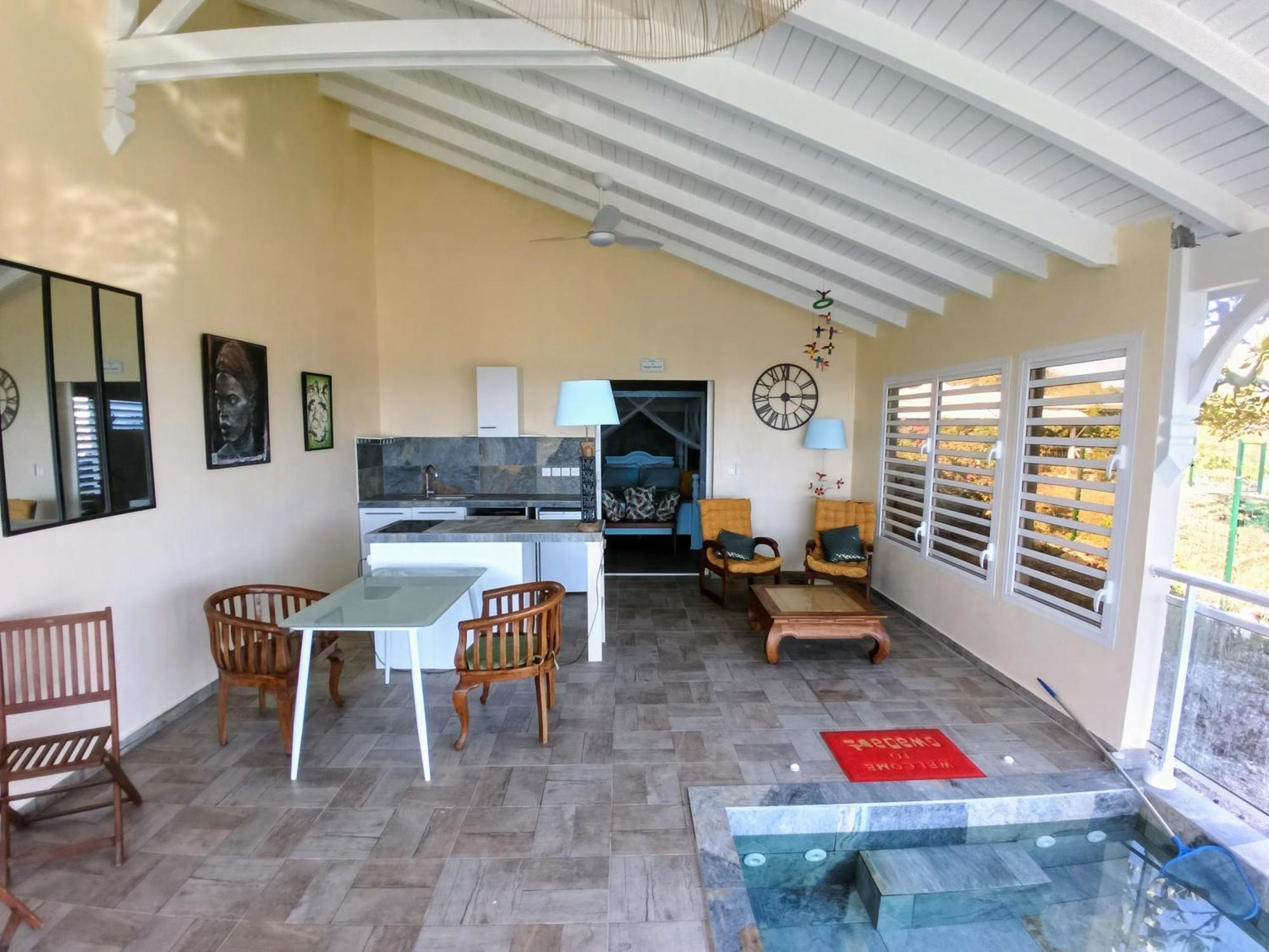 Aux Colibris Amoureux : Loft De Standing Avec Vue Mer Grand-Bourg  Ngoại thất bức ảnh
